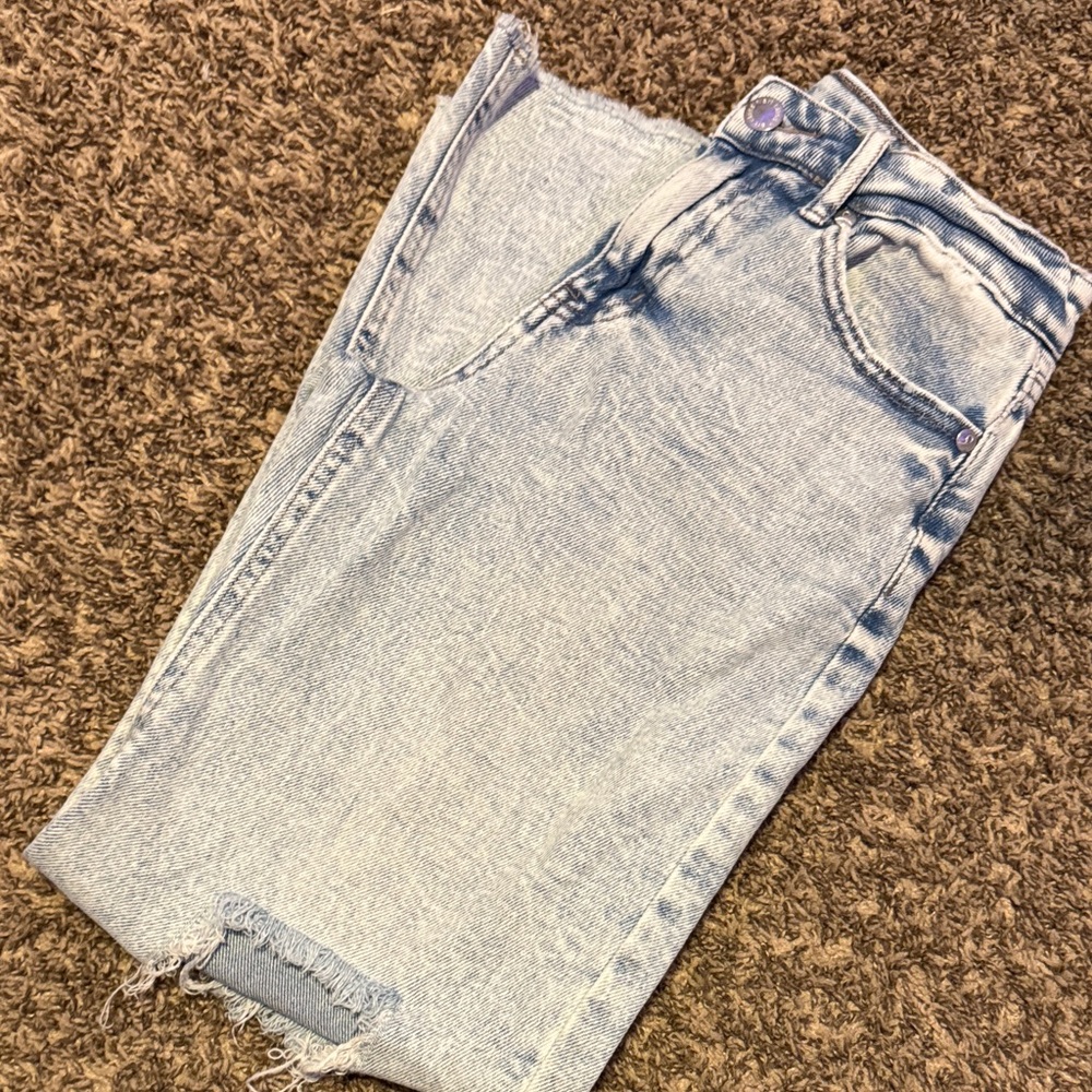ART CLASS GIRLS SIZE 10 WIDE LEG LIGHT BLUE WASH JEANS